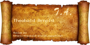 Theobald Arnold névjegykártya